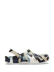 Crocs Green Classic Geo Camouflage Clogs - Image 3 of 8