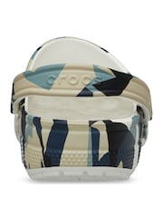 Crocs Green Classic Geo Camouflage Clogs - Image 5 of 8