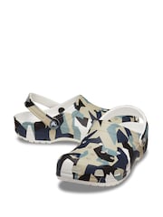 Crocs Green Classic Geo Camouflage Clogs - Image 6 of 8