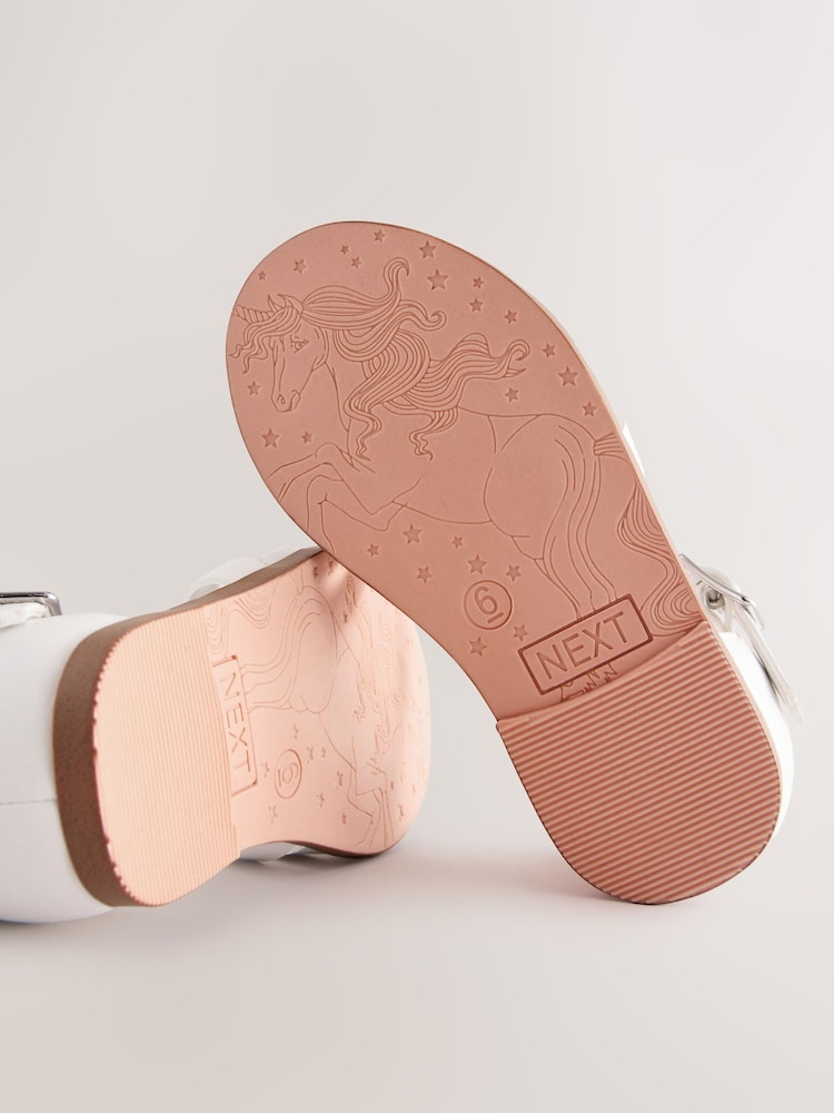 White Wide Fit (G) Fisherman Occasion Sandals - Image 5 of 6