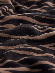 Black/Brown Tiger Print 100% Cotton Patterned Jersey Joggers (3mths-7yrs) - Image 8 of 8