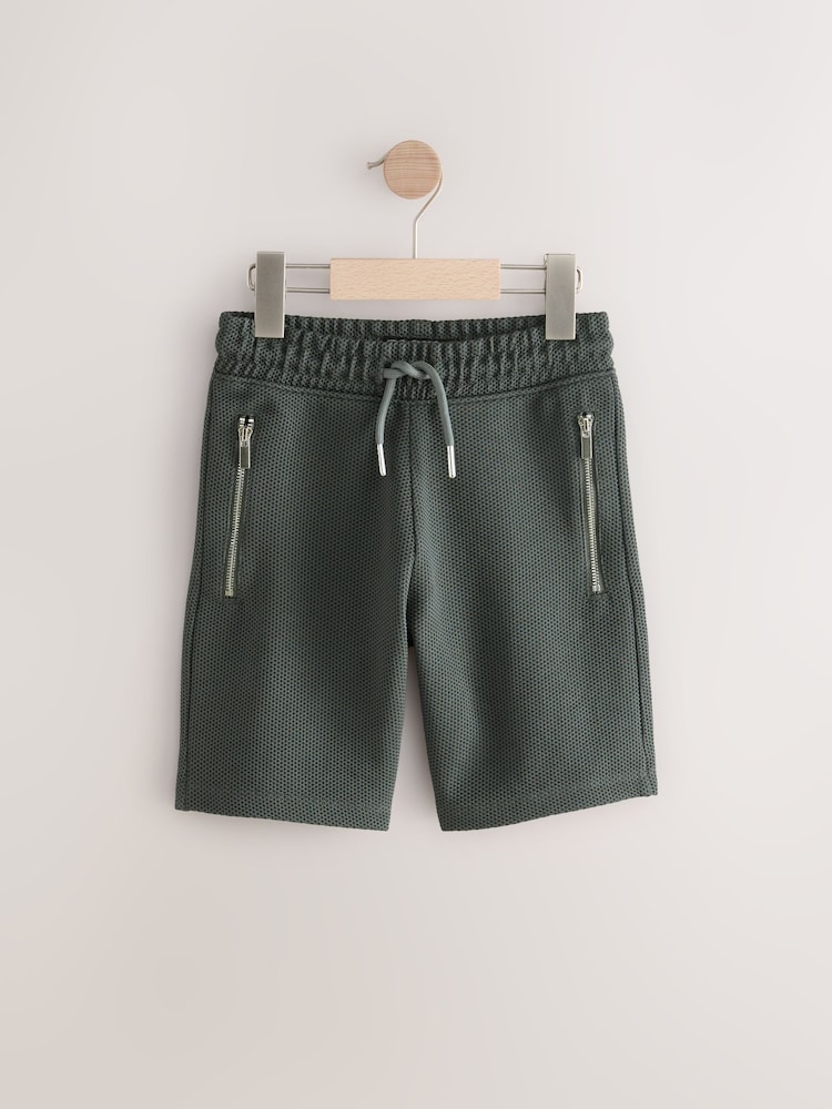 Khaki Green Smart Shorts (3-16yrs) - Image 1 of 4