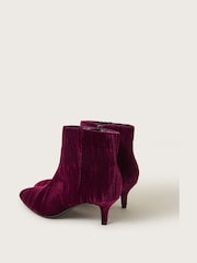 Monsoon Burgundy Red Mila Kitten Heel Boots - Image 3 of 3