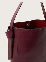 Monsoon Red Dahli Faux Leather Hobo Bag - Image 3 of 5