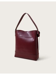 Monsoon Red Dahli Faux Leather Hobo Bag - Image 4 of 5