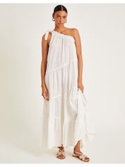 Monsoon Natural Ari Asymmetric Dress - Image 1 of 6