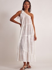 Monsoon Natural Ari Asymmetric Dress - Image 5 of 6