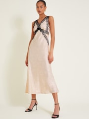 Monsoon Cream Sandra Slip Dress - Image 1 of 7