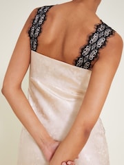 Monsoon Cream Sandra Slip Dress - Image 4 of 7
