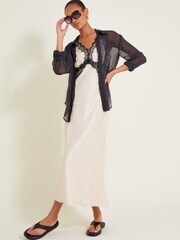 Monsoon Cream Sandra Slip Dress - Image 5 of 7