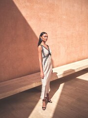 Monsoon Cream Sandra Slip Dress - Image 6 of 7