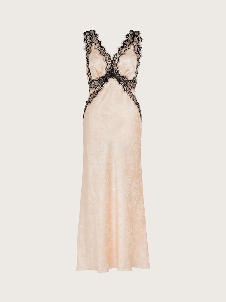 Monsoon Cream Sandra Slip Dress - Image 7 of 7