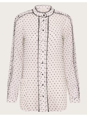 Monsoon Natural Daria Dobby Blouse - Image 6 of 6