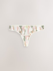 Camo Print Thong Microfibre Knickers 5 Pack - Image 3 of 11
