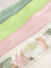 Camo Print Thong Microfibre Knickers 5 Pack - Image 7 of 11