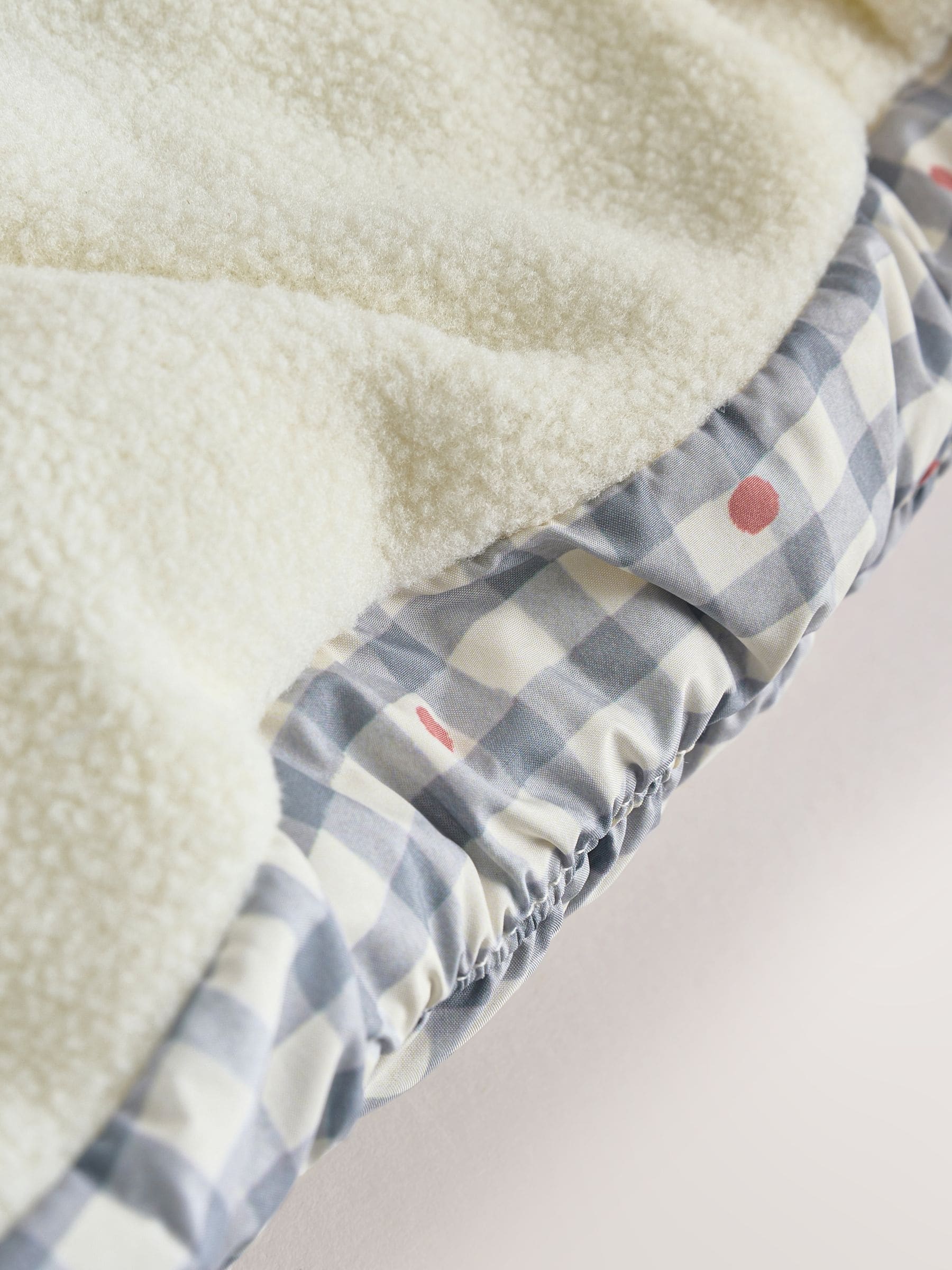 Buy Grey Gingham Hooded Baby Padded Jacket (0mths-2yrs) from Next USA