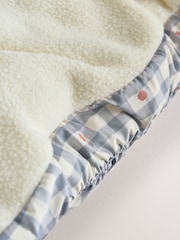 Grey Gingham Hooded Baby Padded Jacket (0mths-2yrs) - Image 10 of 13