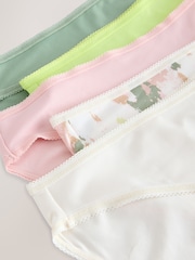 Camo Print High Leg Microfibre Knickers 5 Pack - Image 7 of 8