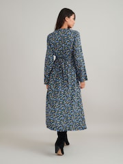 Nobodys Child Black Ditsy Floral Lydia Midi Dress - Image 2 of 4