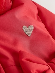 Red Bow Puffer Baby Jacket (0mths-2yrs) - Image 5 of 8