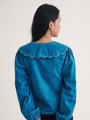 Nobodys Child Birdie Denim Blouse - Imagen 2 de 4