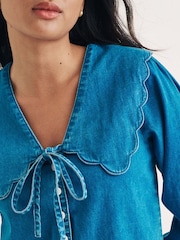 Nobodys Child Birdie Denim Blouse - Imagen 4 de 4