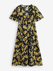 Nobodys Child Black Kimberly Ditsy Floral Midi Dress - Image 5 of 5