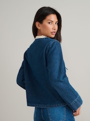 Nobodys Child Blue Denim Tie Front Arlington Jacket - Image 2 of 4