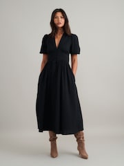 Nobodys Child Black Starlight Midi Dress - Image 1 of 4