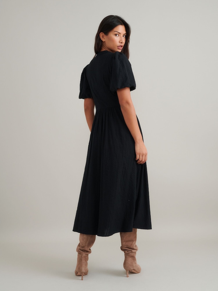 Nobodys Child Black Starlight Midi Dress - Image 2 of 4