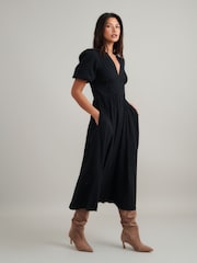 Nobodys Child Black Starlight Midi Dress - Image 3 of 4