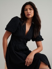 Nobodys Child Black Starlight Midi Dress - Image 4 of 4