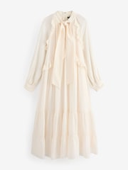 Nobodys Child Cream Boho Ruffle JoJo Midi Dress - Image 5 of 5