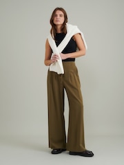 Nobodys Child Green Tie waist leg trouser - Image 1 of 5