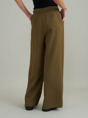 Nobodys Child Green Tie waist leg trouser - Image 2 of 5