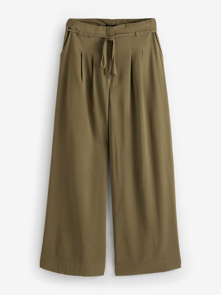 Nobodys Child Green Tie waist leg trouser - Image 5 of 5