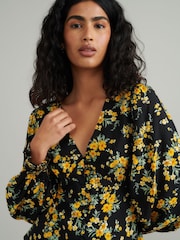 Nobodys Child Black Rhian Floral Top - Image 3 of 4