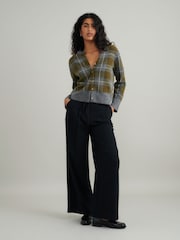 Nobodys Child Black Tie Waist Wide Leg Trouser - Image 3 of 5