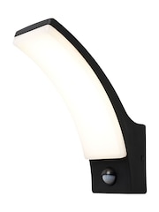 BHS Black Batsu 12w LED Curved Outdoor Wall Light - Image 5 of 6