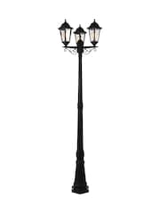 BHS Black Bianca 3 Head Post Outdoor Light - Image 4 of 7