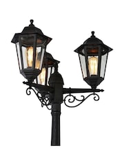 BHS Black Bianca 3 Head Post Outdoor Light - Image 5 of 7