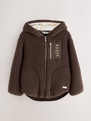 Baker by Ted Baker Zip Through Hooded Fleece Jacket - Image 12 of 13