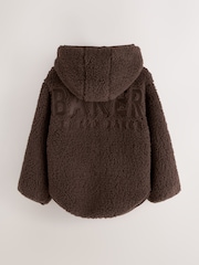 Baker by Ted Baker Zip Through Hooded Fleece Jacket - Image 13 of 13