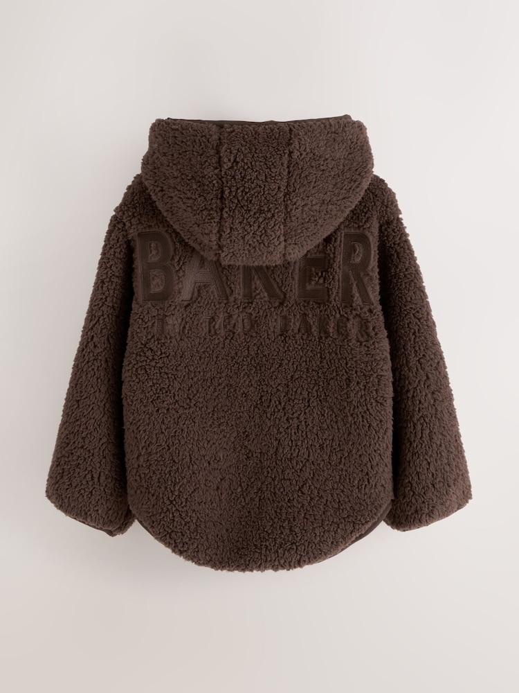 Baker by Ted Baker Zip Through Hooded Fleece Jacket - Image 13 of 13