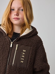 Baker by Ted Baker Zip Through Hooded Fleece Jacket - Image 2 of 13