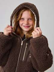 Baker by Ted Baker Zip Through Hooded Fleece Jacket - Image 3 of 13
