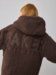Baker by Ted Baker Zip Through Hooded Fleece Jacket - Image 4 of 13