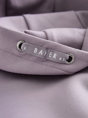 Baker by Ted Baker Lilac Purple Premium Bubble Hem Peplum Hoodie - Image 4 of 11