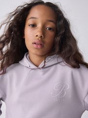Baker by Ted Baker Lilac Purple Premium Bubble Hem Peplum Hoodie - Image 6 of 11