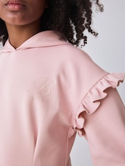 Baker by Ted Baker Pink Premium Frill Shoulder Hooded Dress - Image 7 of 15